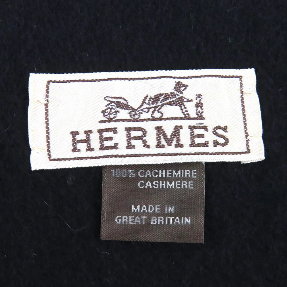 HERMES Authentic Black Scarf - Picture 7 of 7